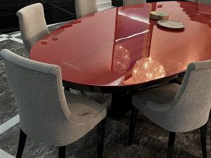 table salle à manger en tulipier